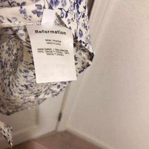 NWOT Reformation Margeaux Dress Johanna - Picture 6 of 6